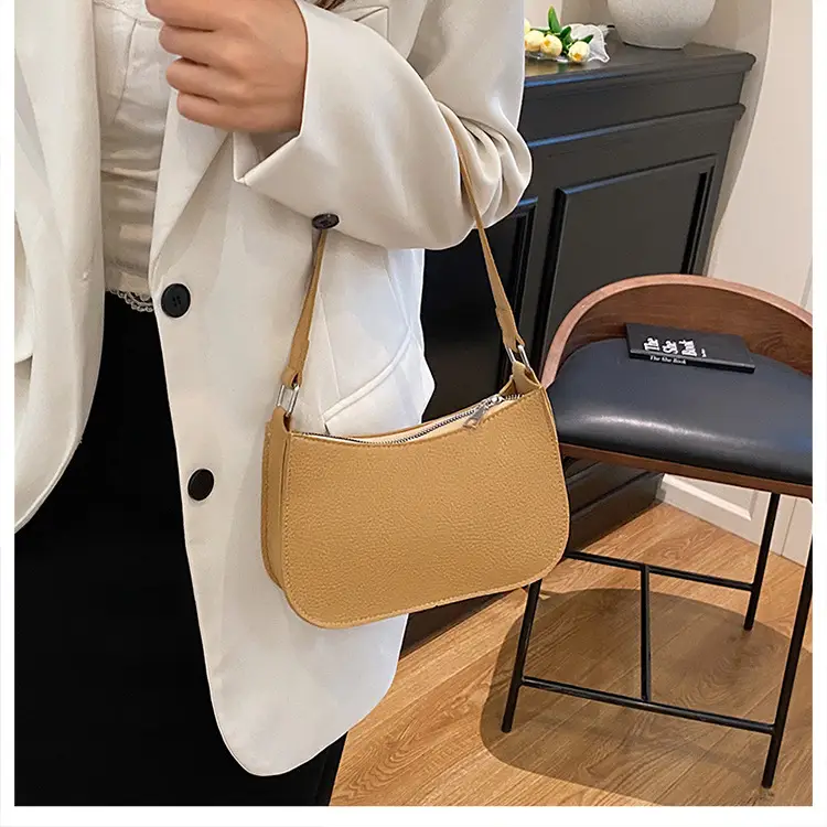 Women's Beige Embossed Shoulder Bag 2025 — feature 14