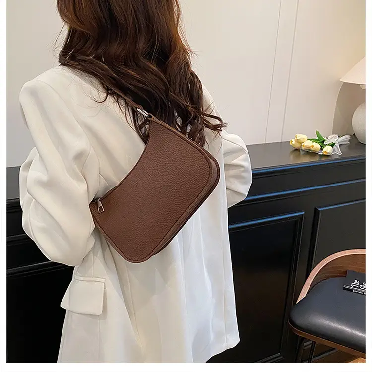 Women's Beige Embossed Shoulder Bag 2025 — feature 17
