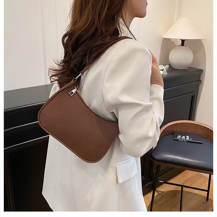 Women's Beige Embossed Shoulder Bag 2025 — feature 18