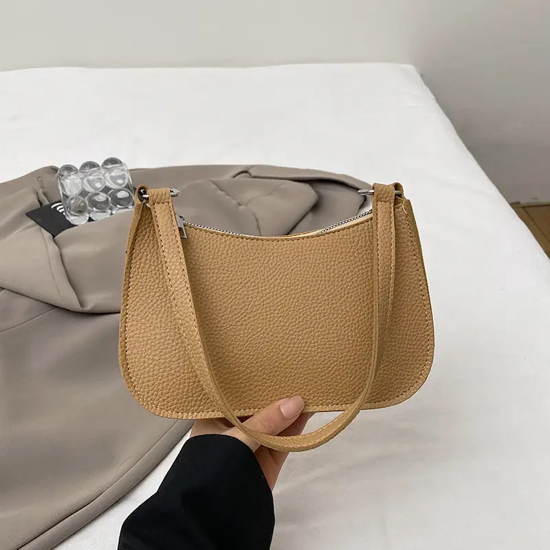 Women's Beige Embossed Shoulder Bag 2025 - Image 3