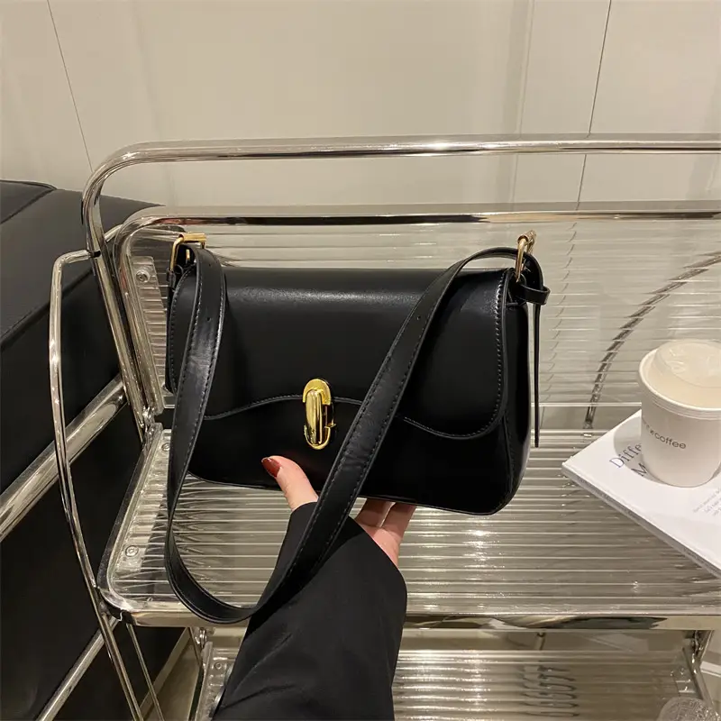 Black Korean Style Shoulder Bag for Women 2025 - Image 6