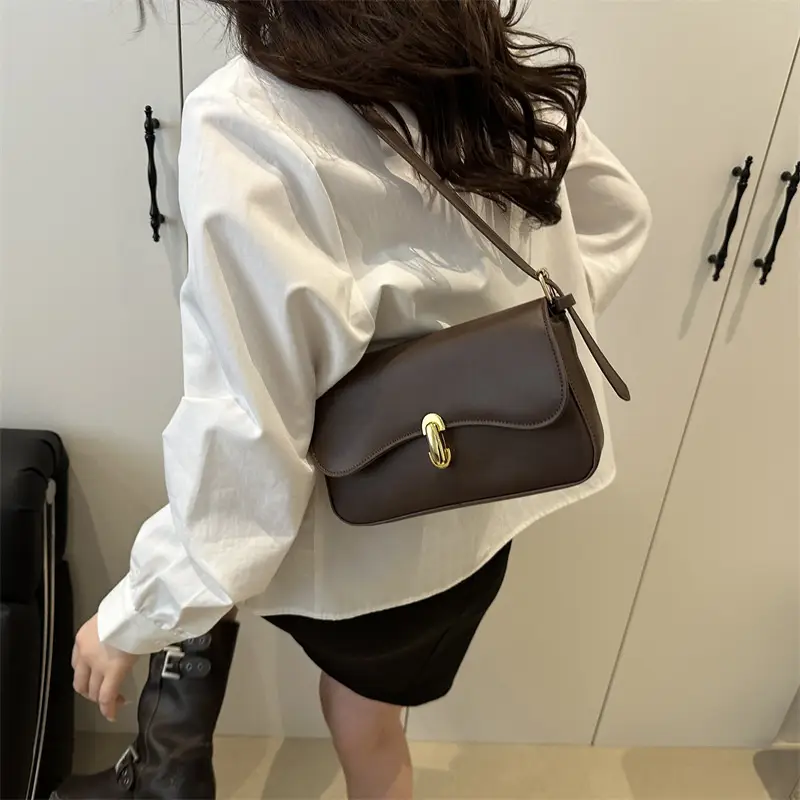 Black Korean Style Shoulder Bag for Women 2025 - Image 8