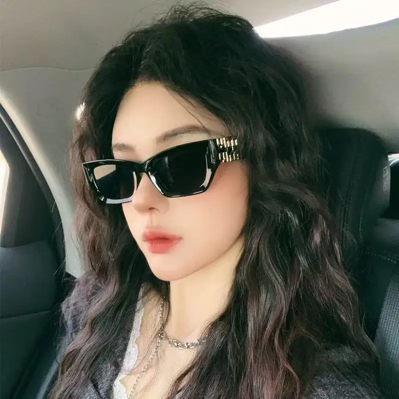 Women Cat-Eye Square Sunglasses Natural Look 2025 - Image 5