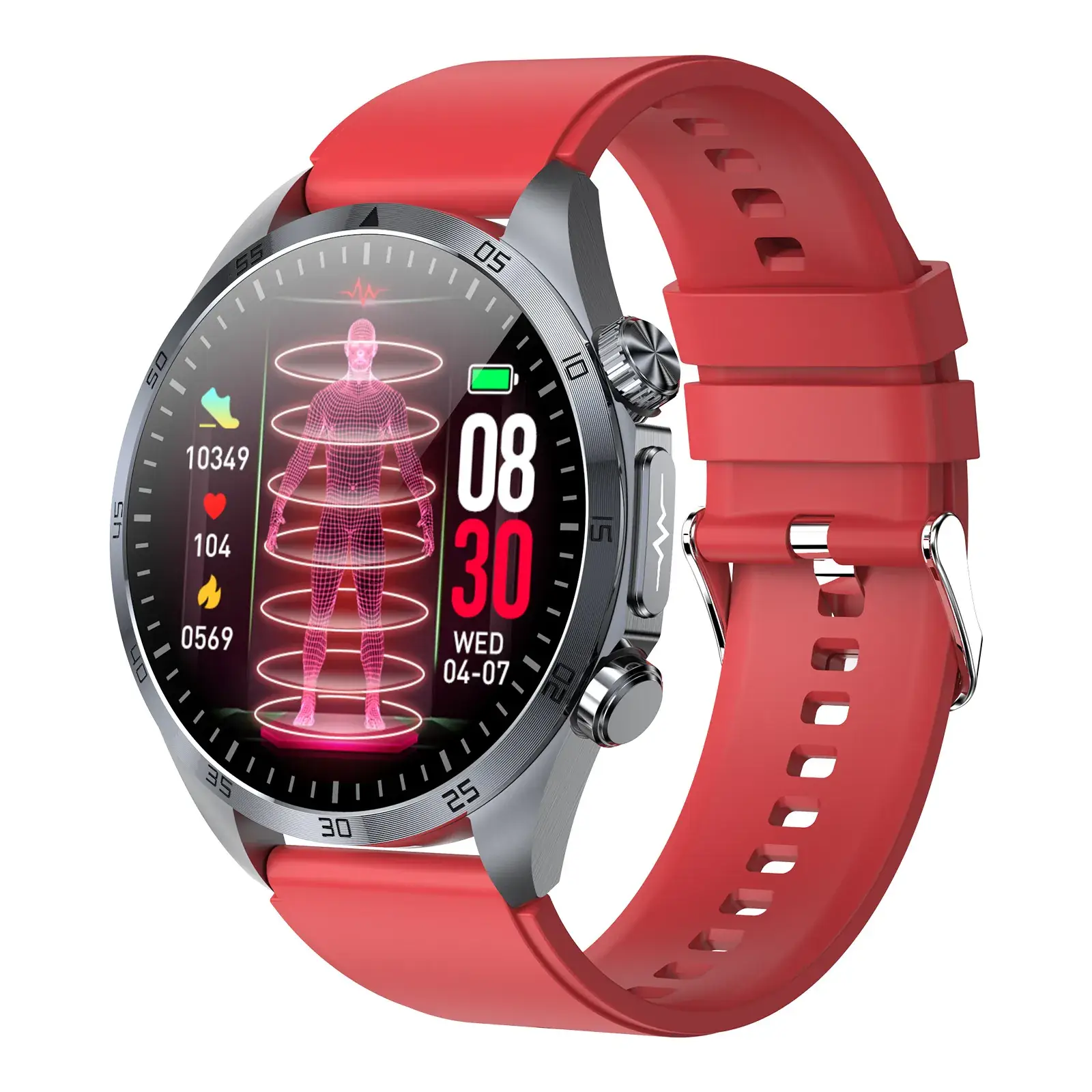 Tk29 Smart Watch Red Waterproof Sports Monitor - Image 6