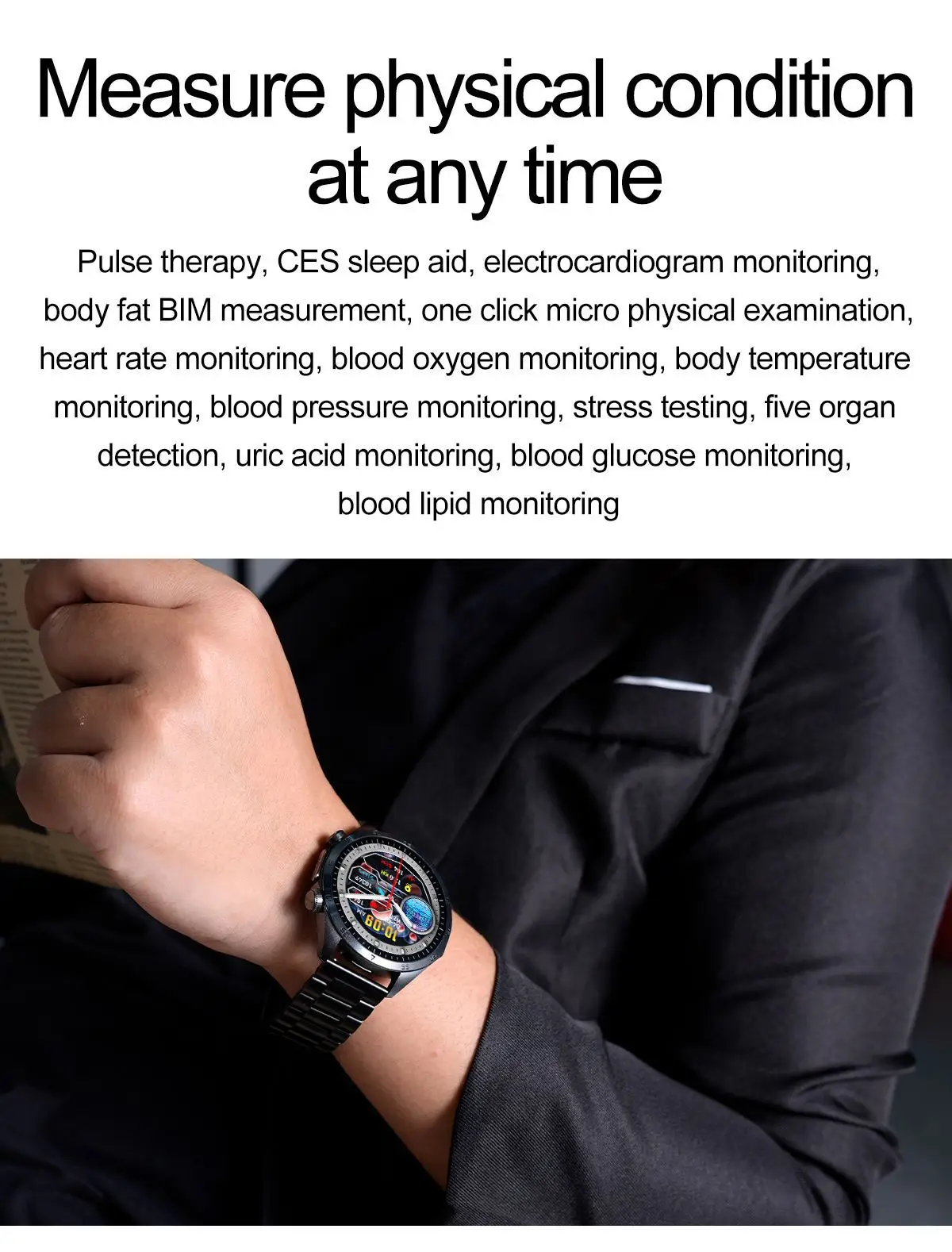 Tk29 Smart Watch Red Waterproof Sports Monitor — feature 6