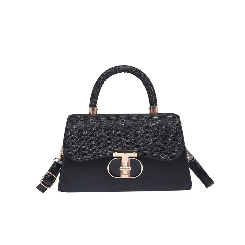 Women's White Retro Crossbody Bag with Gold Clasp - Image 10