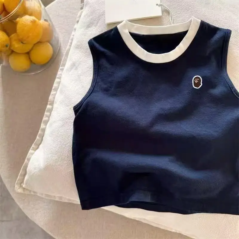 Children's Pure Cotton Sleeveless T-Straps Vest Set — feature 4
