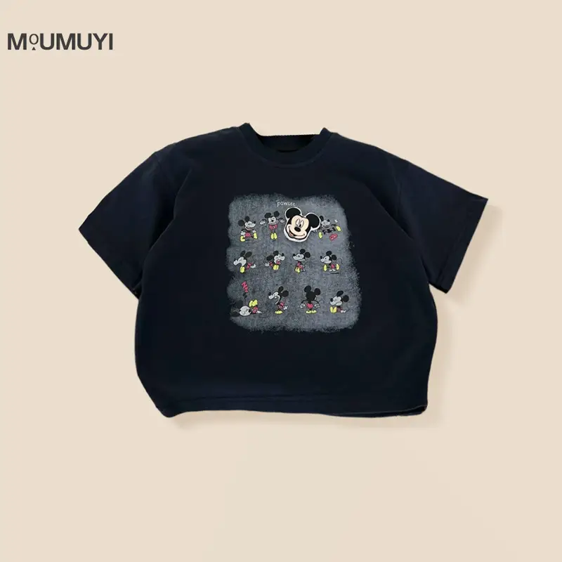 Kids 2026 Cartoon Print T-Shirt White Korean Style — feature 4