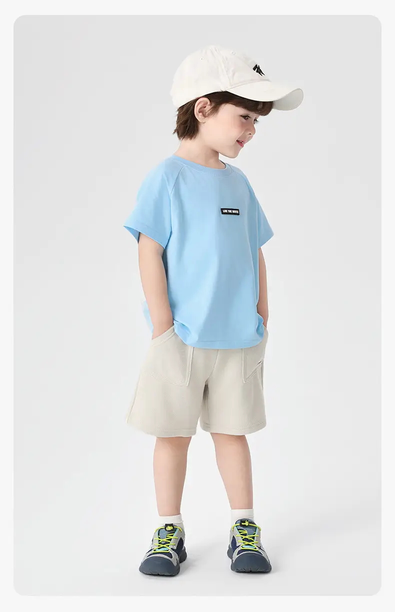 Right European Boys T-Shirt Light Blue Summer Kids — feature 20