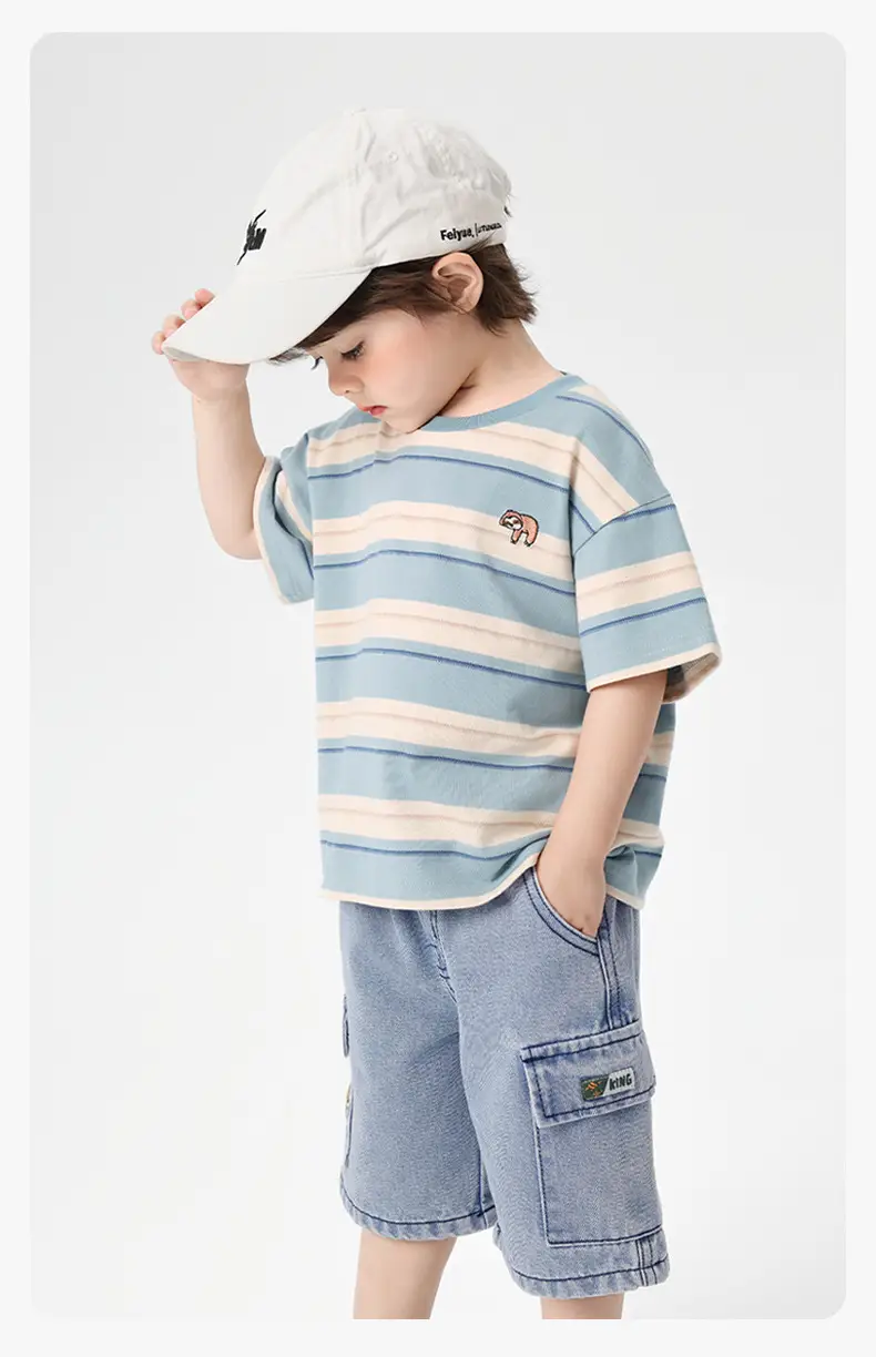 Right European Boys Striped T-Shirt 25 Summer — feature 10