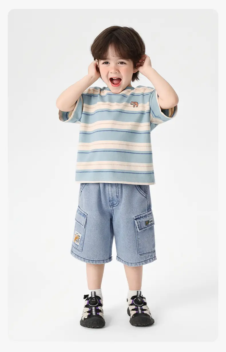 Right European Boys Striped T-Shirt 25 Summer — feature 11