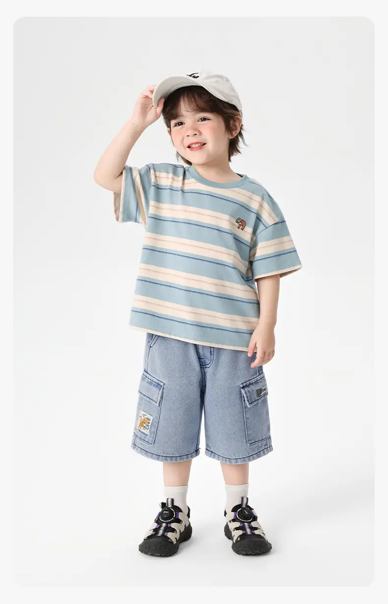 Right European Boys Striped T-Shirt 25 Summer — feature 12
