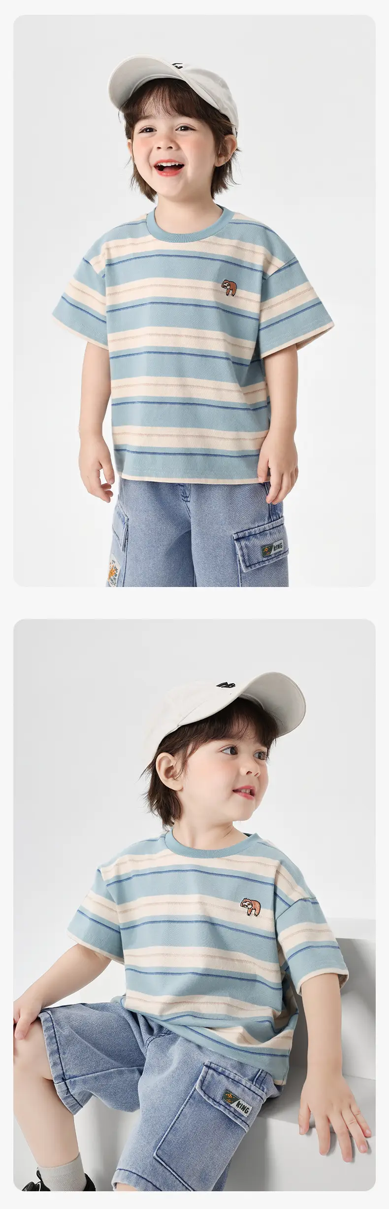 Right European Boys Striped T-Shirt 25 Summer — feature 9