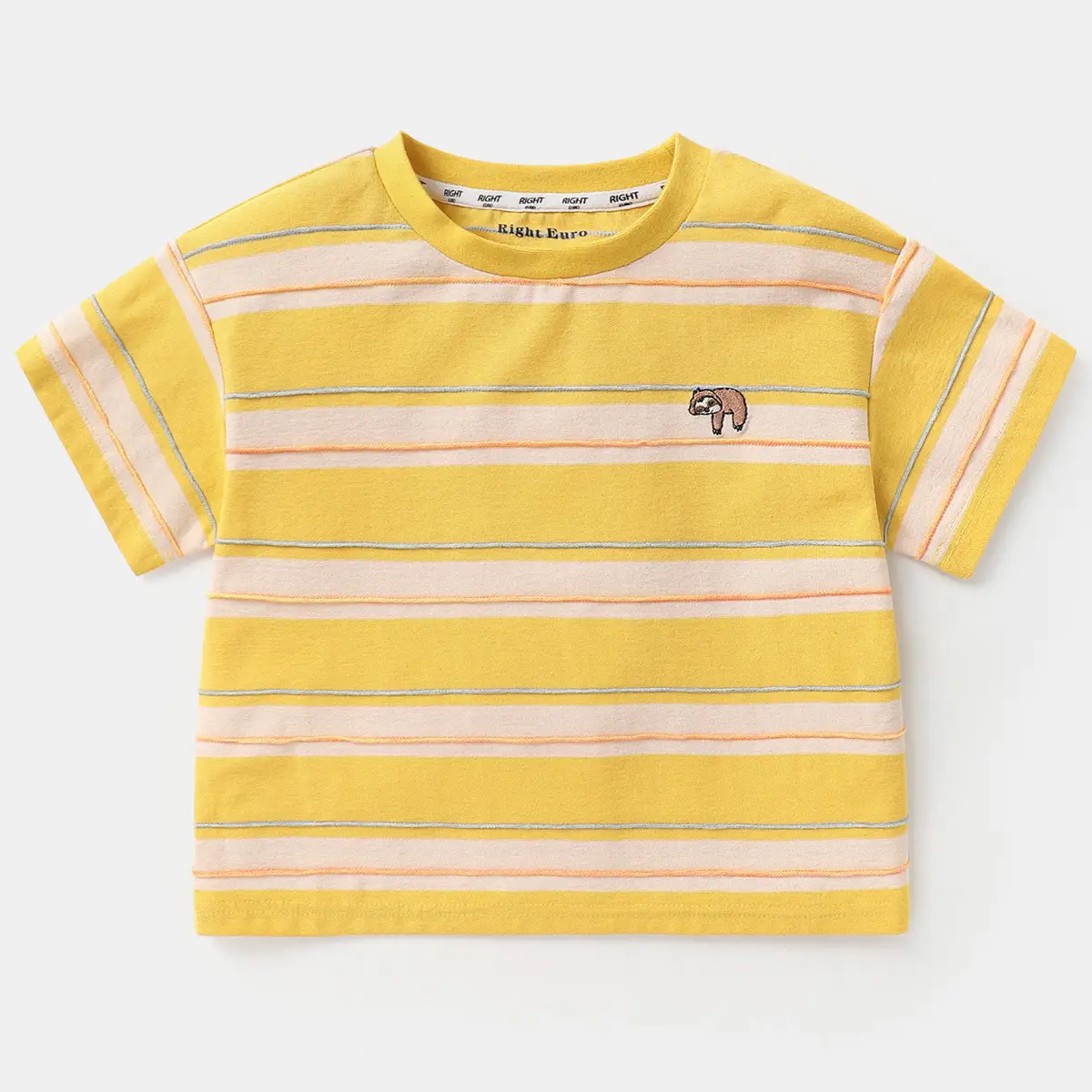 Right European Boys Striped T-Shirt 25 Summer - Image 3