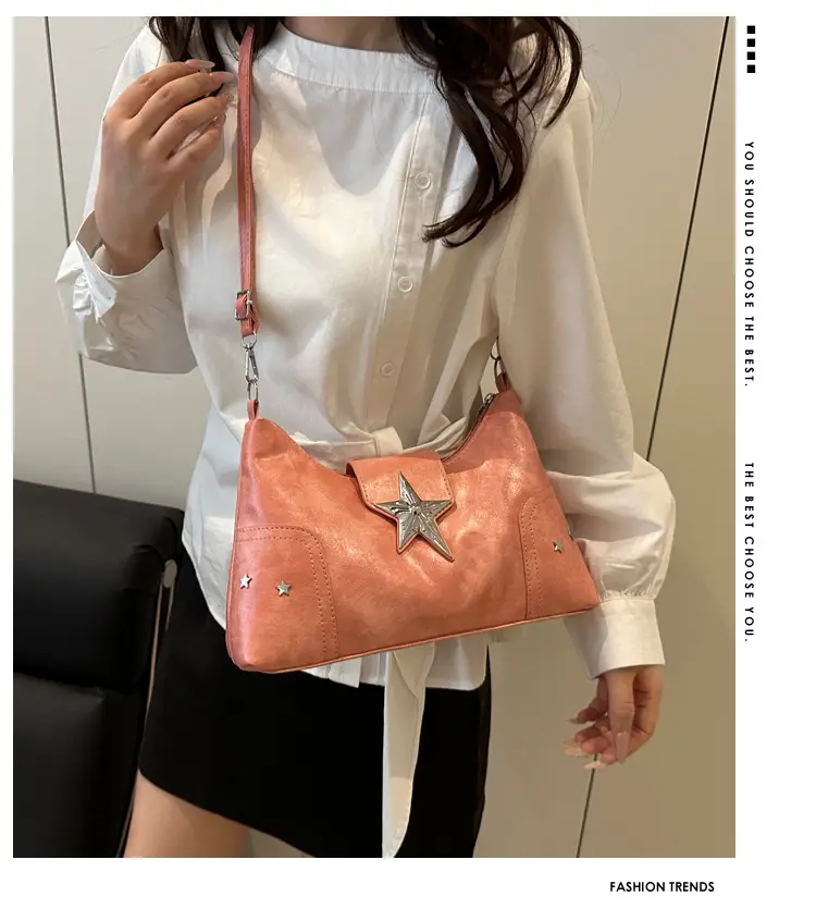 Red Starry Star Shoulder Crossbody Bag for Women — feature 1
