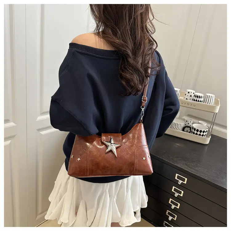 Red Starry Star Shoulder Crossbody Bag for Women — feature 11