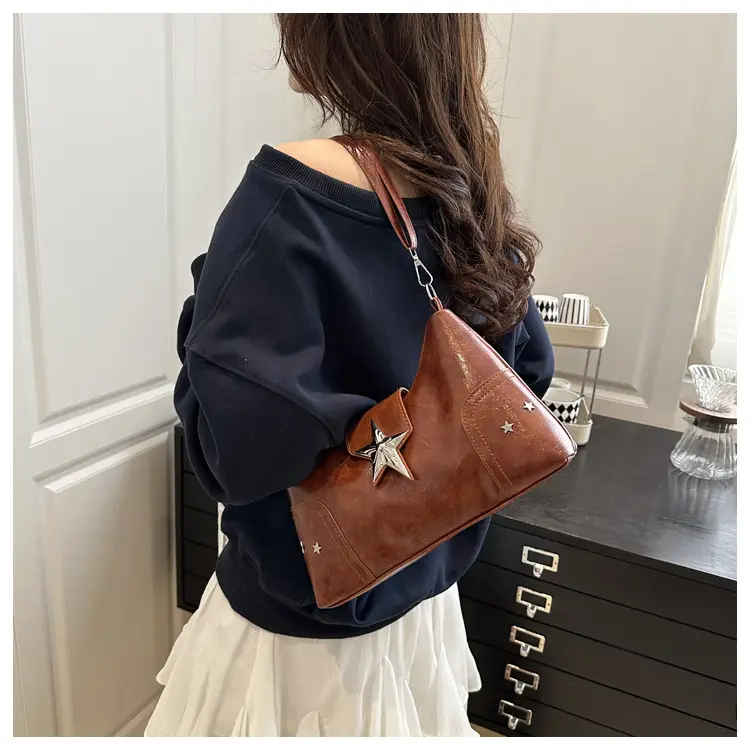 Red Starry Star Shoulder Crossbody Bag for Women — feature 12