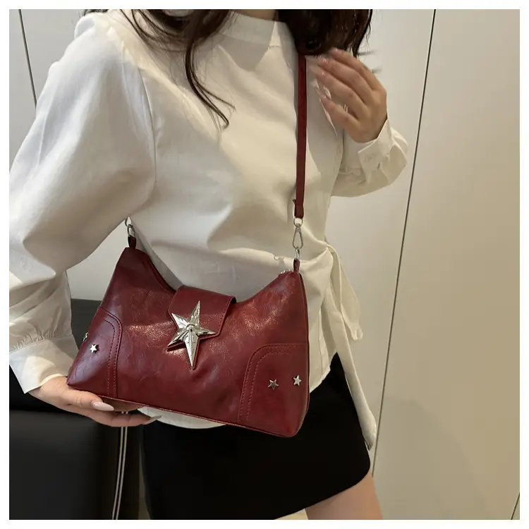 Red Starry Star Shoulder Crossbody Bag for Women — feature 20