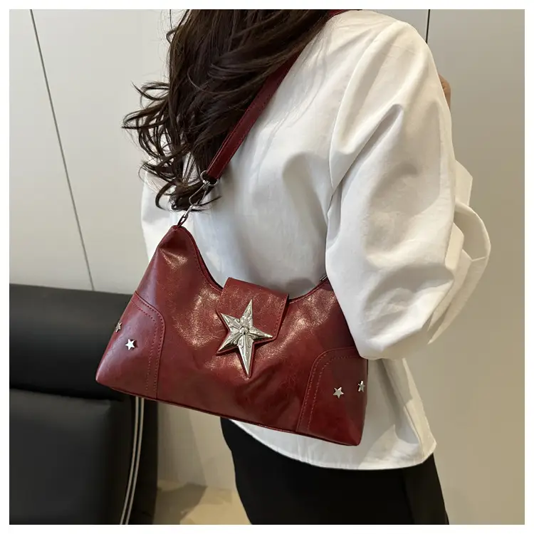 Red Starry Star Shoulder Crossbody Bag for Women — feature 22