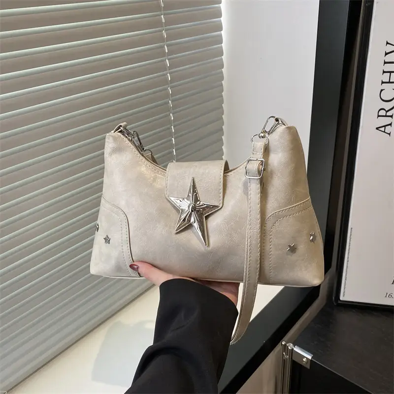 Red Starry Star Shoulder Crossbody Bag for Women - Image 3