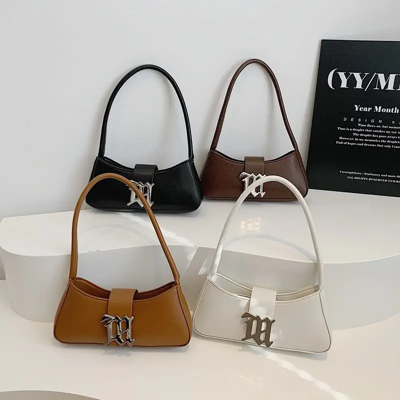 Women's Crossbody Bag with Logo Brown Leather - Image 6