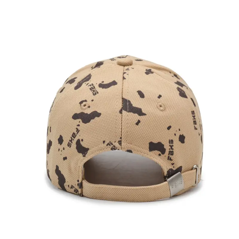 Men Printed Graffiti Cap SPF50 Outdoor Sun Hat Brown - Image 10
