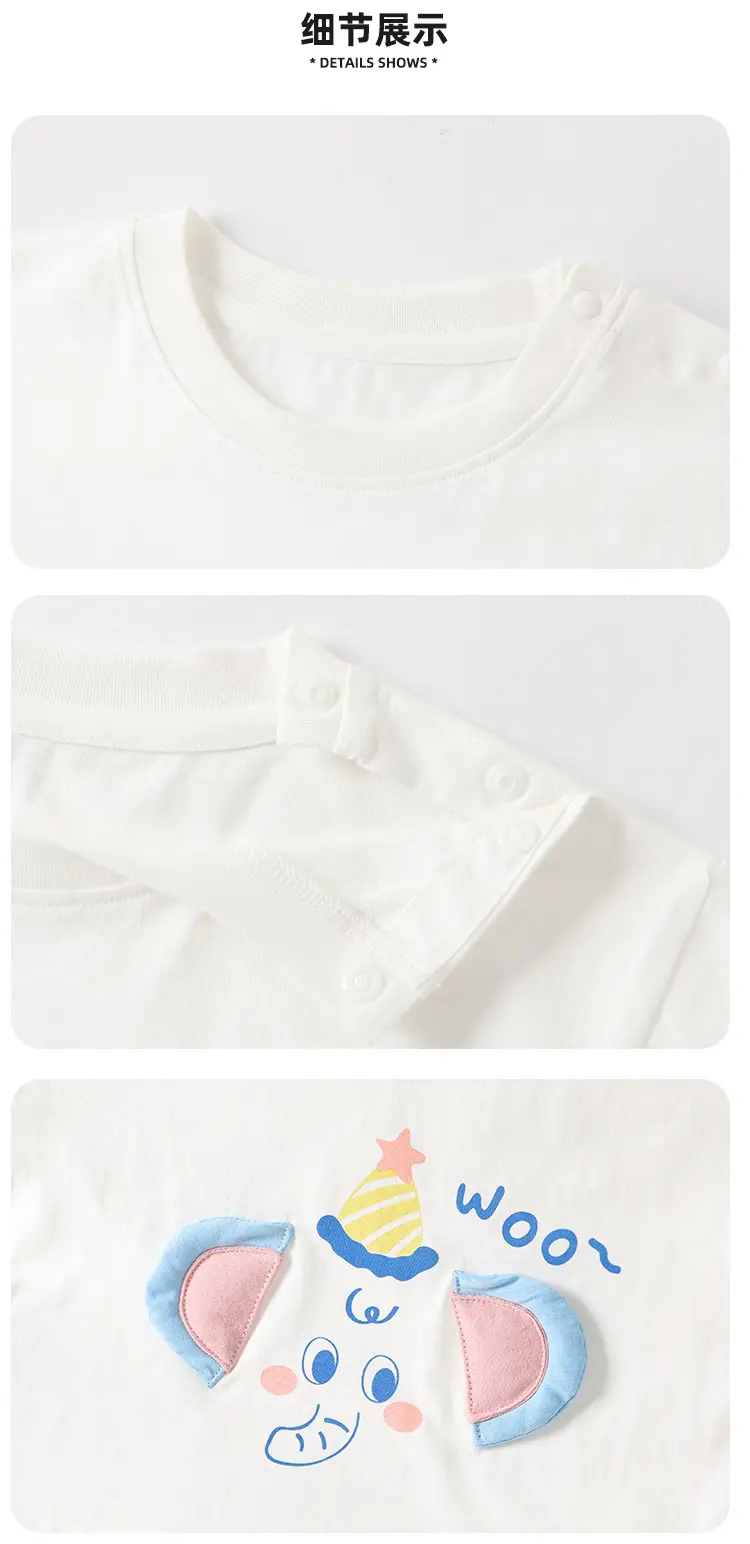 Cute Panda Boys Cotton T-Shirt Short Sleeve Summer Wear — feature 10