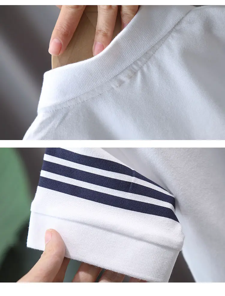 8071 Boys T-Shirt White Short Sleeve Summer Kids Polo — feature 15