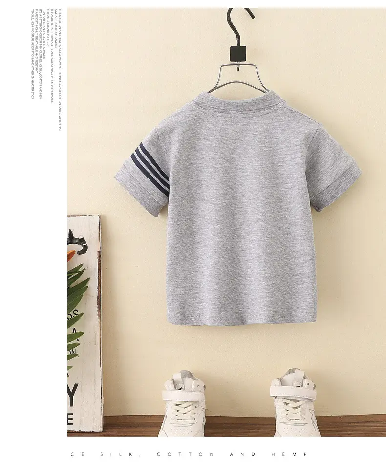 8071 Boys T-Shirt White Short Sleeve Summer Kids Polo — feature 24