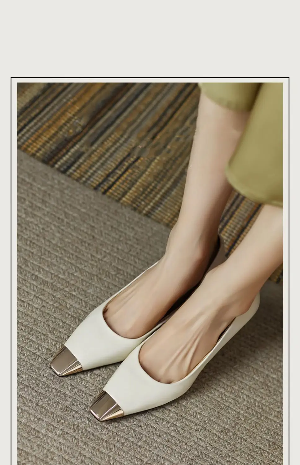 French Style Square Toe High Heels Women's Stiletto Heel Niche Design High-grade Metal Head Elegant Socialite Shallow Mouth Professional Single Shoes — feature 6