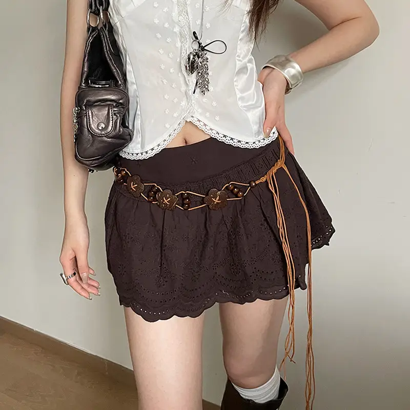 Retro Bohemian Belt with Flower Beaded Design - Image 4