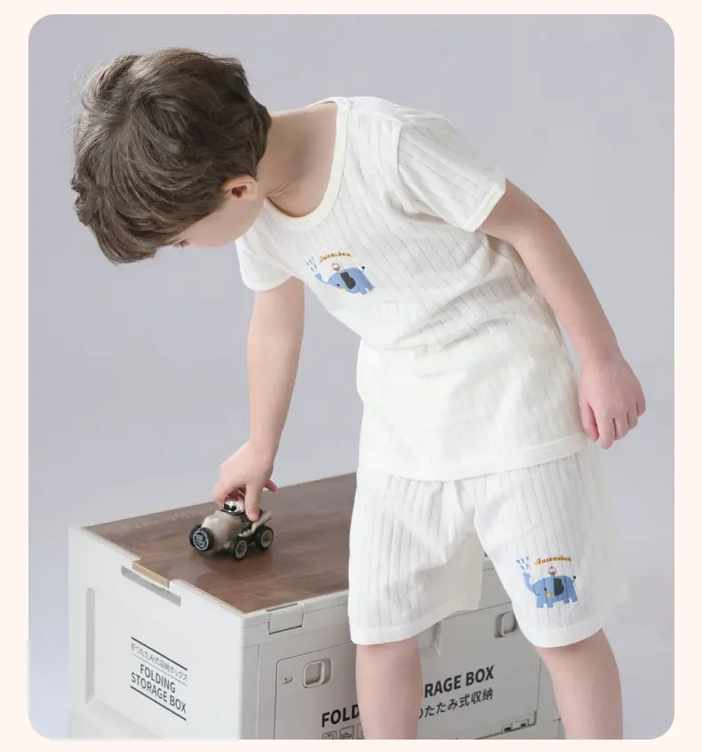 Summer Boys Cotton Short Sleeve T-Shirts Set — feature 10