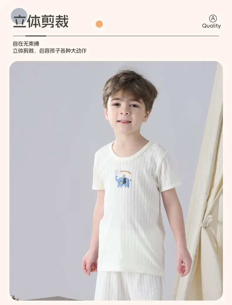 Summer Boys Cotton Short Sleeve T-Shirts Set — feature 8