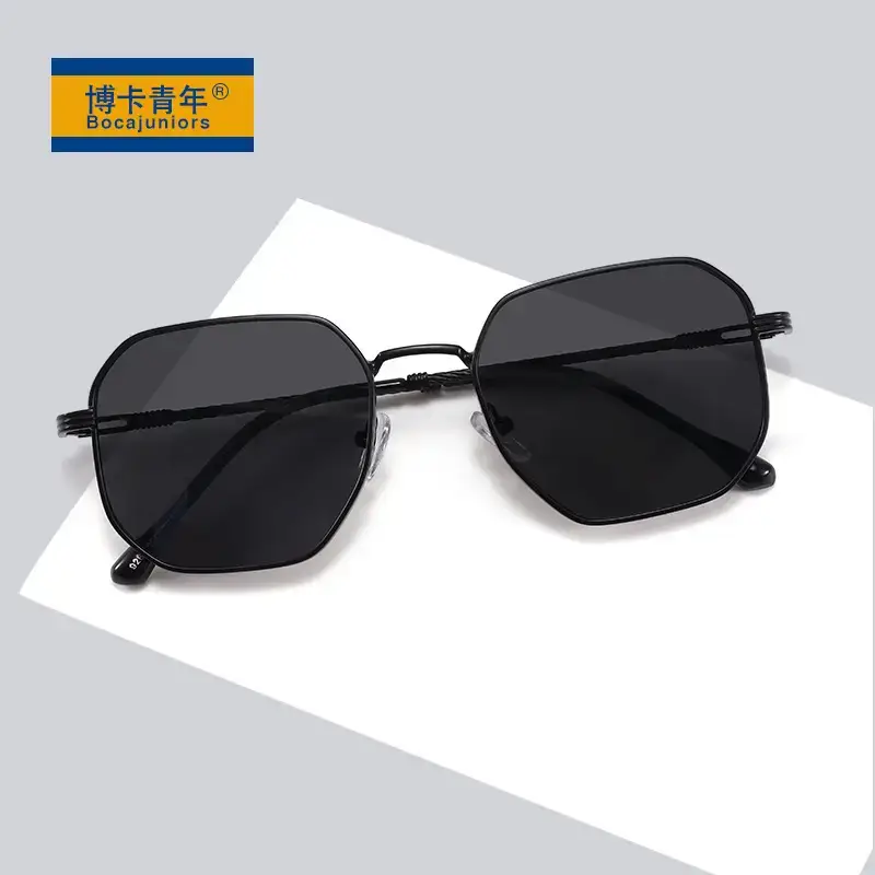 2025 Metal Frame Anti-UV Sunglasses Pink Gradient - Image 8