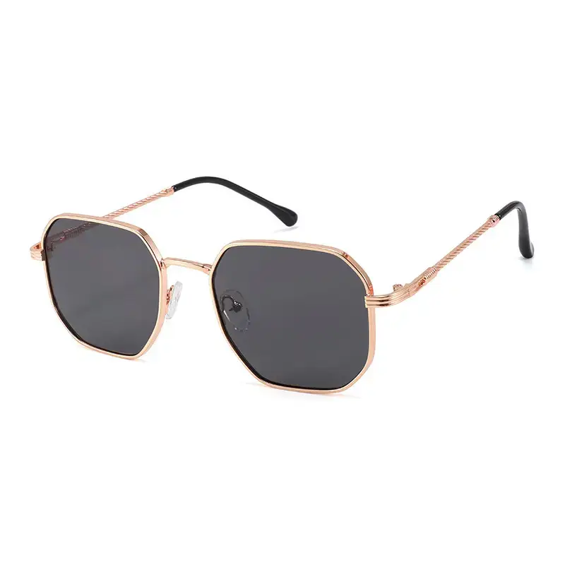 2025 Metal Frame Anti-UV Sunglasses Pink Gradient - Image 9