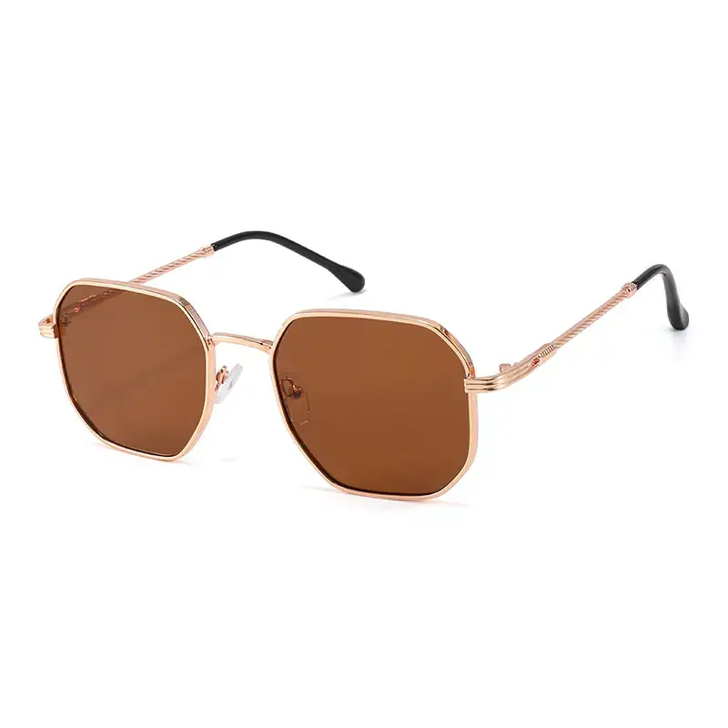 2025 Metal Frame Anti-UV Sunglasses Pink Gradient - Image 11