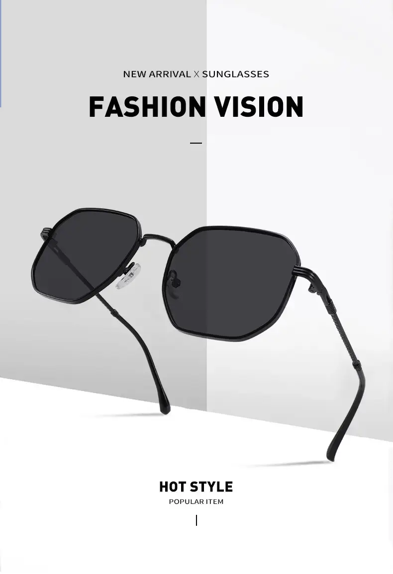 2025 Metal Frame Anti-UV Sunglasses Pink Gradient — feature 2