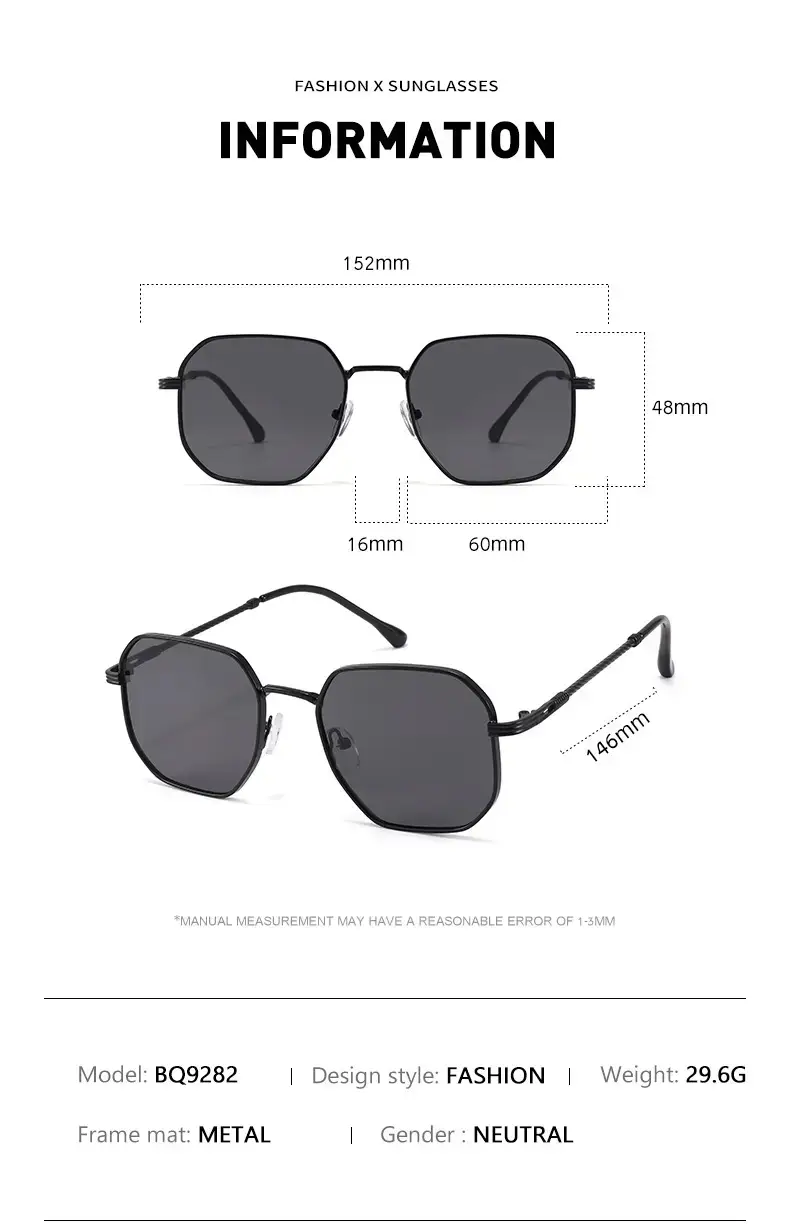 2025 Metal Frame Anti-UV Sunglasses Pink Gradient — feature 9