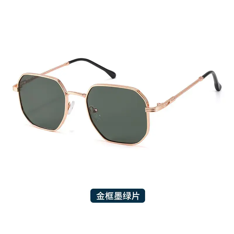 2025 Metal Frame Anti-UV Sunglasses Pink Gradient - Image 5