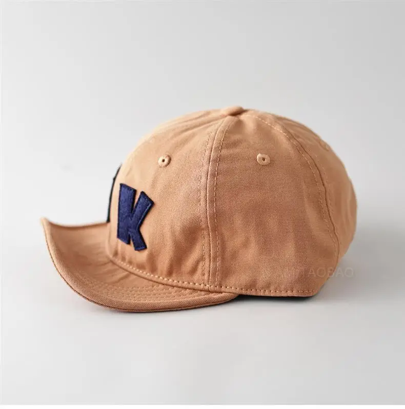 Unisex Navy Patch Letter Baseball Cap with Short Brim — feature 14