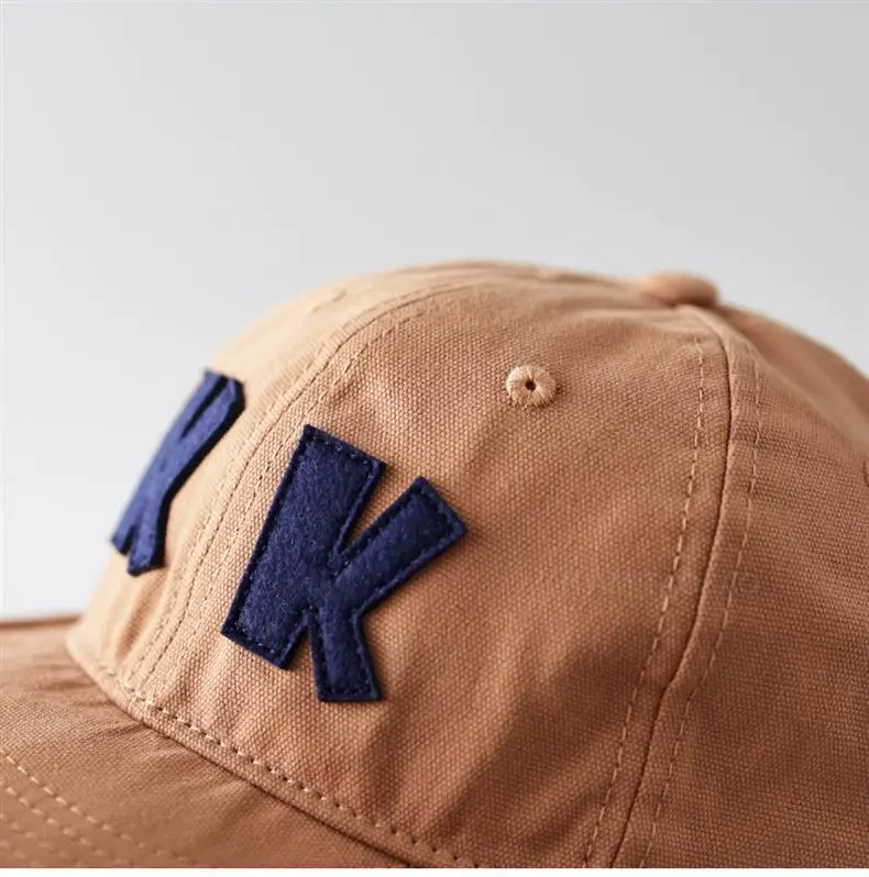 Unisex Navy Patch Letter Baseball Cap with Short Brim — feature 15