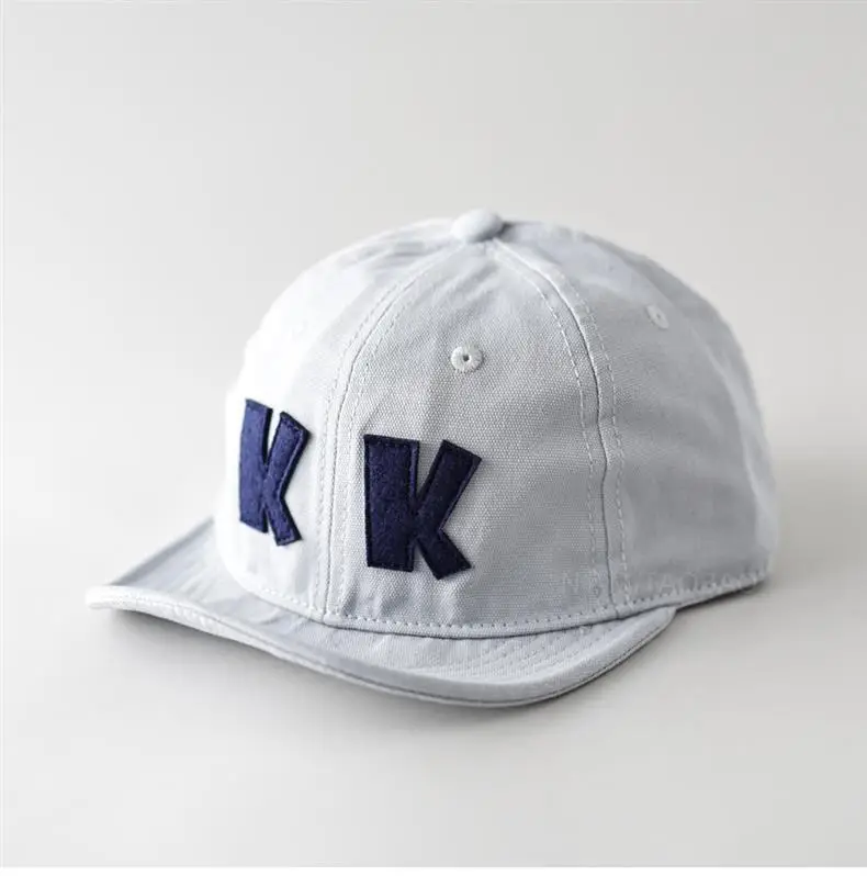 Unisex Navy Patch Letter Baseball Cap with Short Brim — feature 3