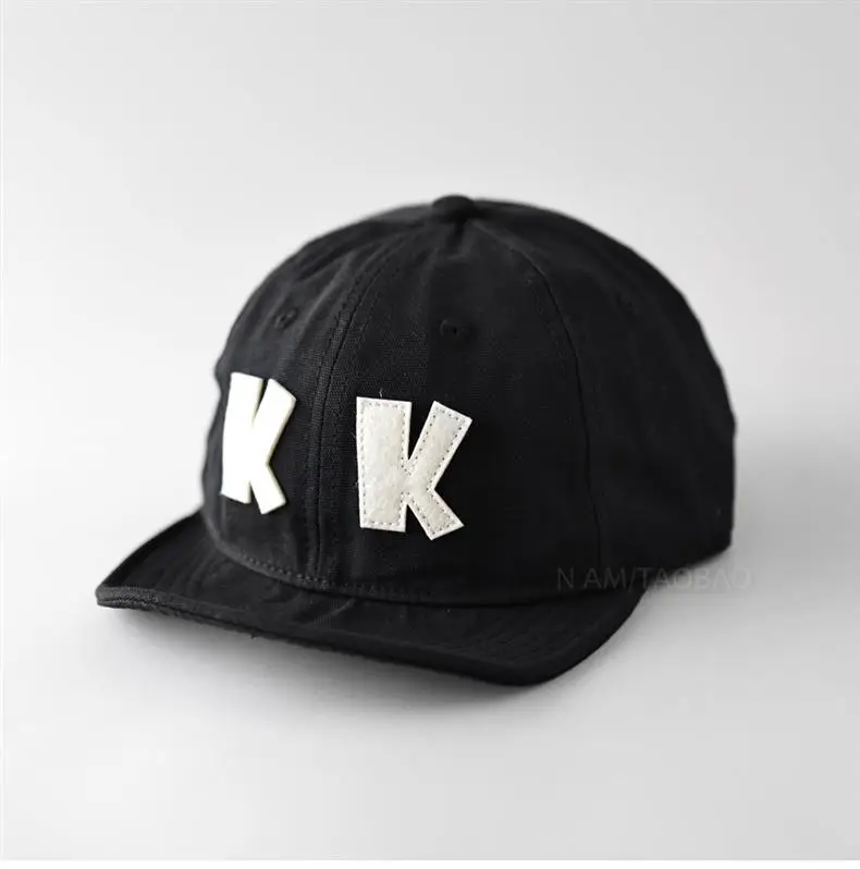 Unisex Navy Patch Letter Baseball Cap with Short Brim — feature 4