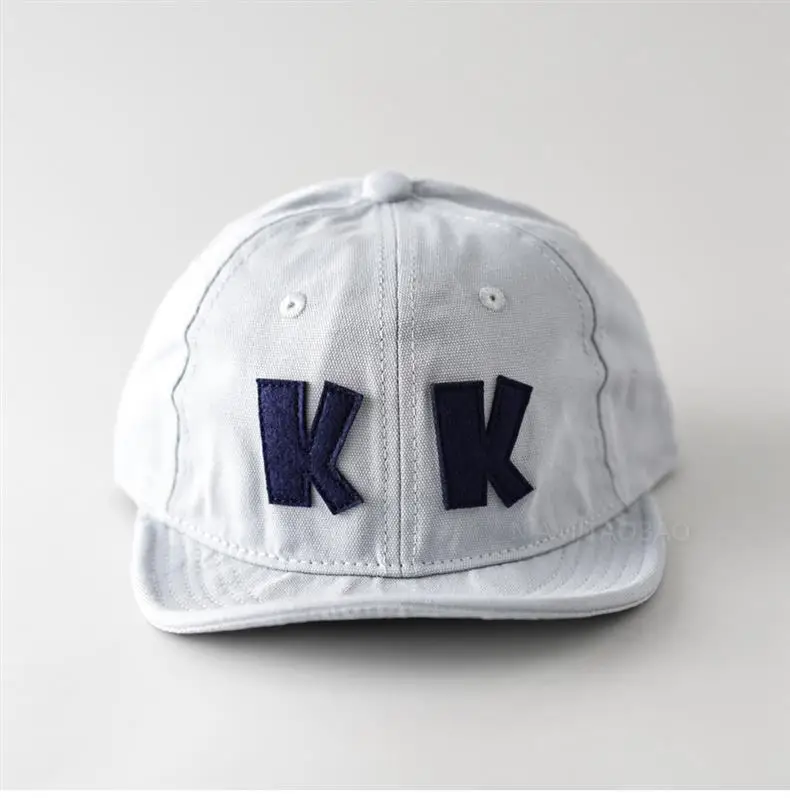 Unisex Navy Patch Letter Baseball Cap with Short Brim — feature 5