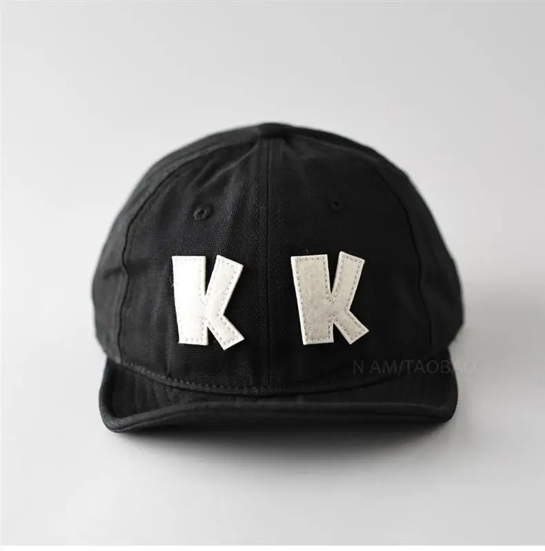 Unisex Navy Patch Letter Baseball Cap with Short Brim — feature 6