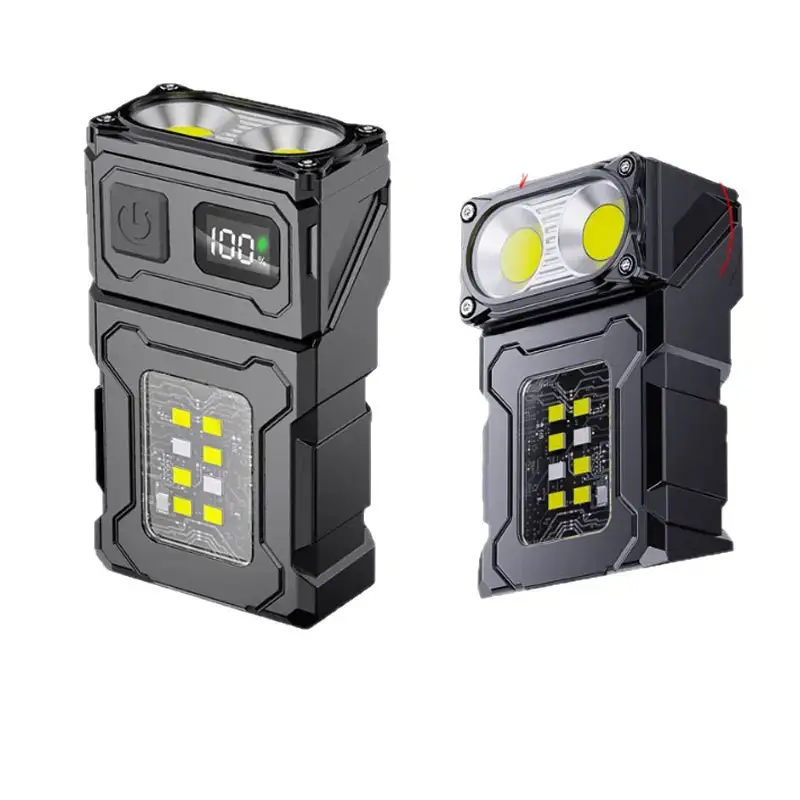 Portable COB LED Flashlight with Digital Display & Rotation - Image 7