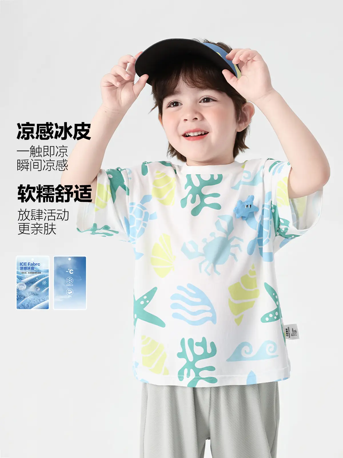 Boys T-Shirt Summer Print 2026 Kids Toddler Top Half Sleeve
