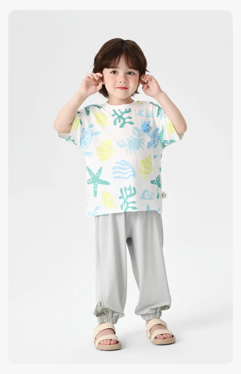 Boys T-Shirt Summer Print 2026 Kids Toddler Top Half Sleeve — feature 17