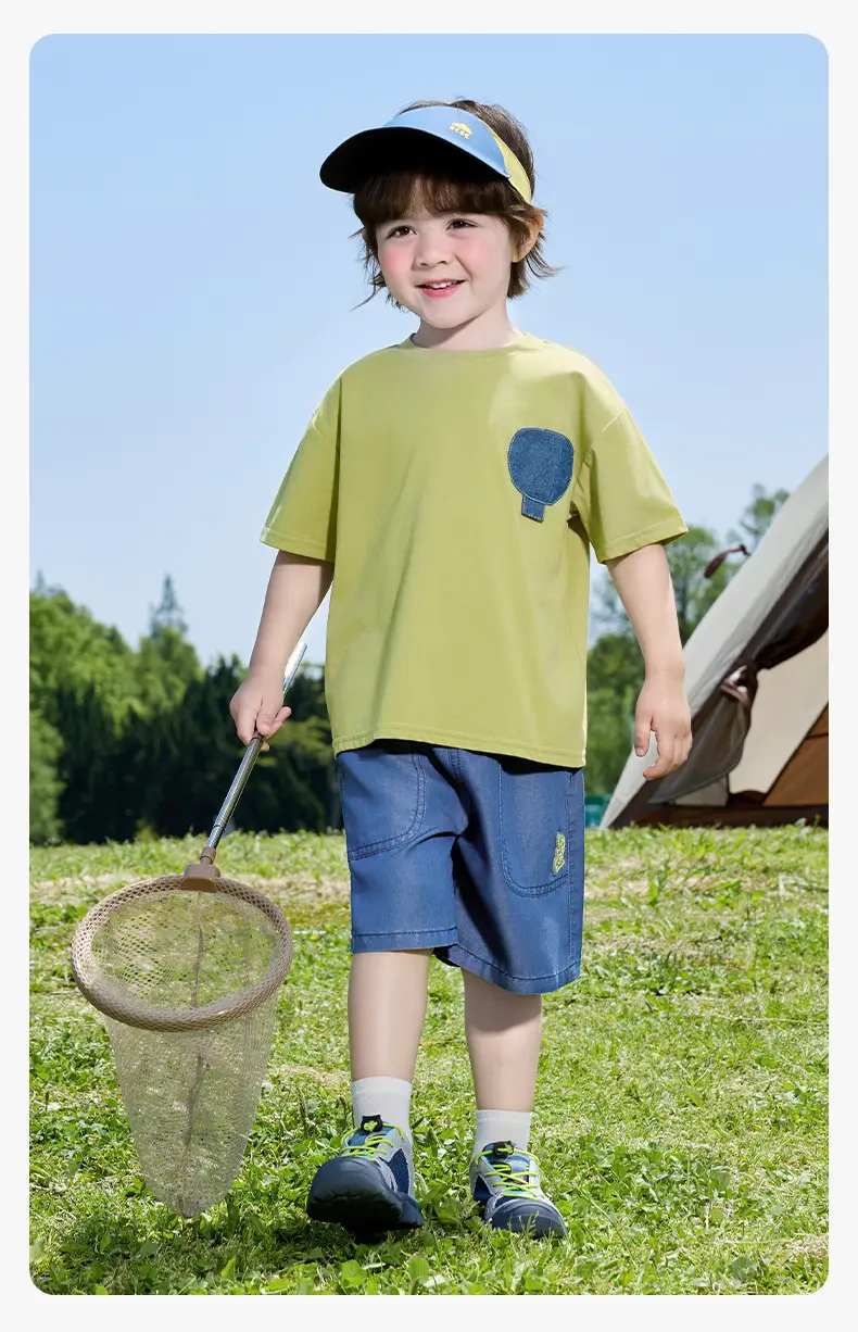 Right European Boys T-Shirt Green Hot Air Hat Print — feature 20