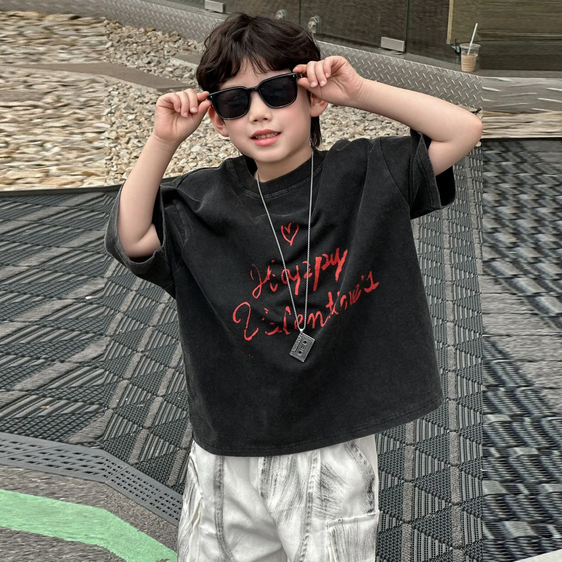 Kids T-Shirt Boys Summer Cotton Short Sleeve 2025 — feature 7